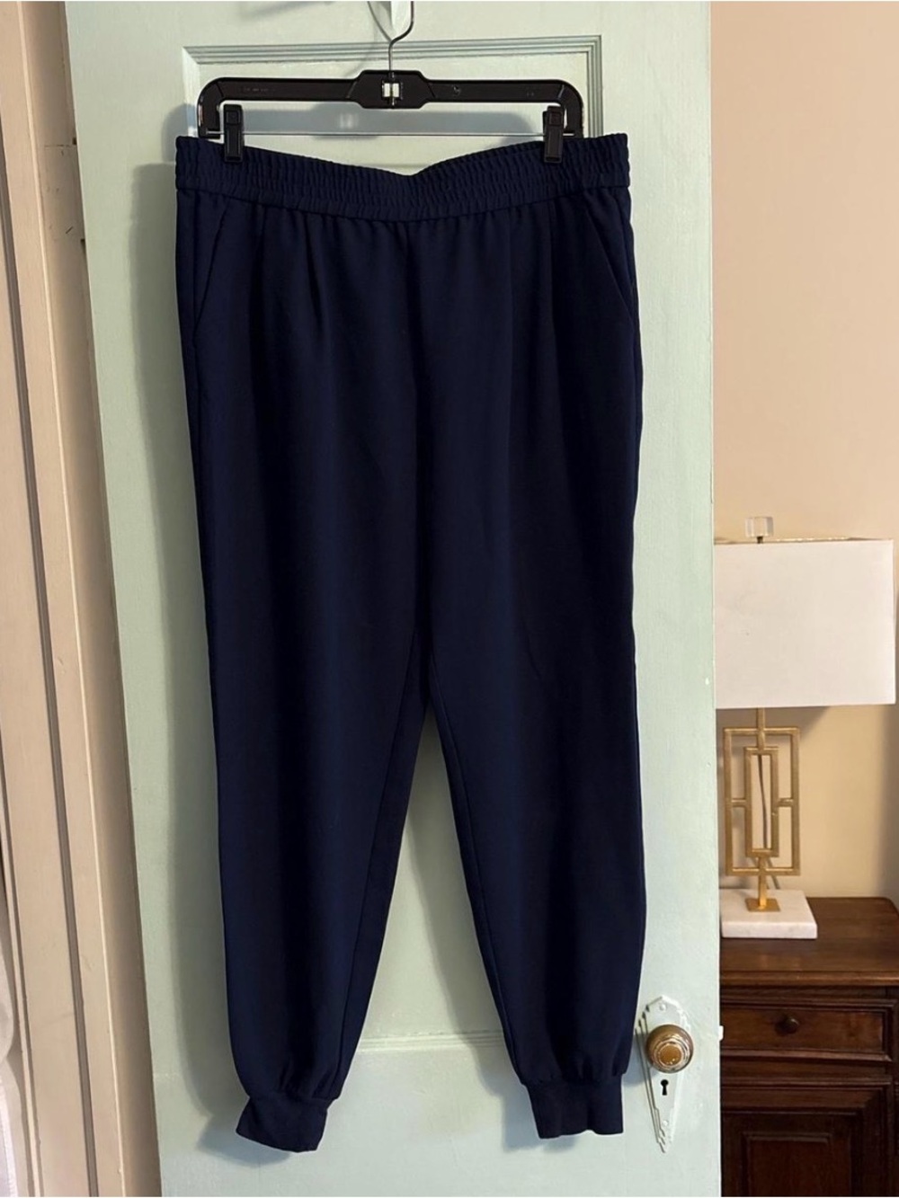 Joie Navy Jogger Pants - Elastic Waist Casual Trousers